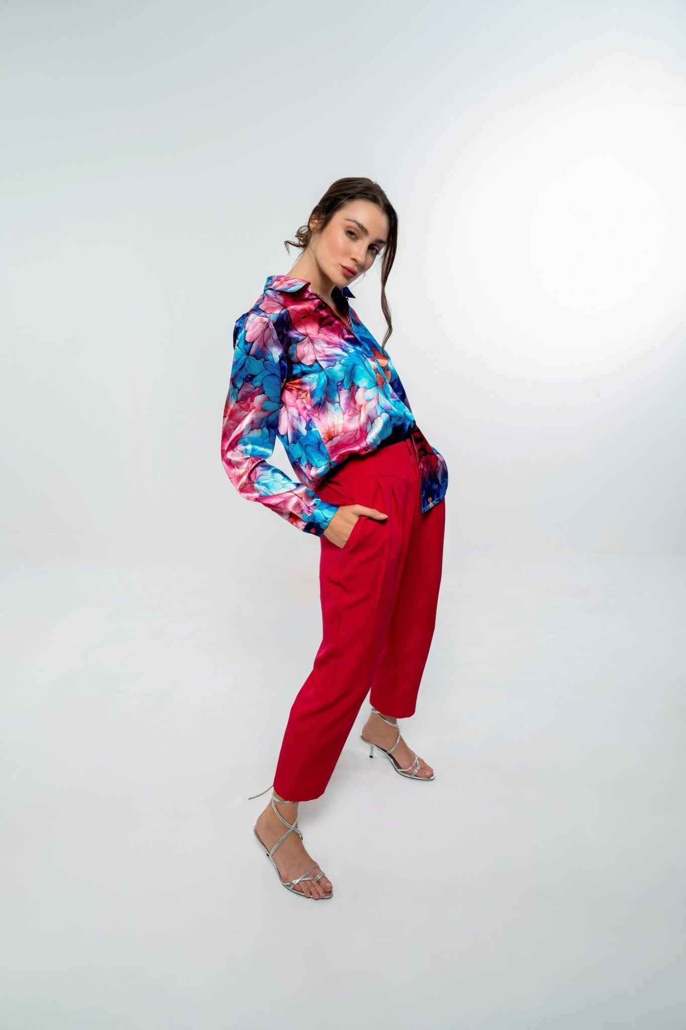 SATIN LOOSE FIT SHIRT - Sotbella